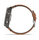 fēnix 7X Sapphire Solar - Titanium with Chestnut Leather Band - 51mm - Sapphire Solar - 010-02541-19 - Garmin